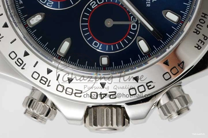 116509 on Best Edition Dial Daytona QF Bracelet SA4130 1:1 SS Blue 0112